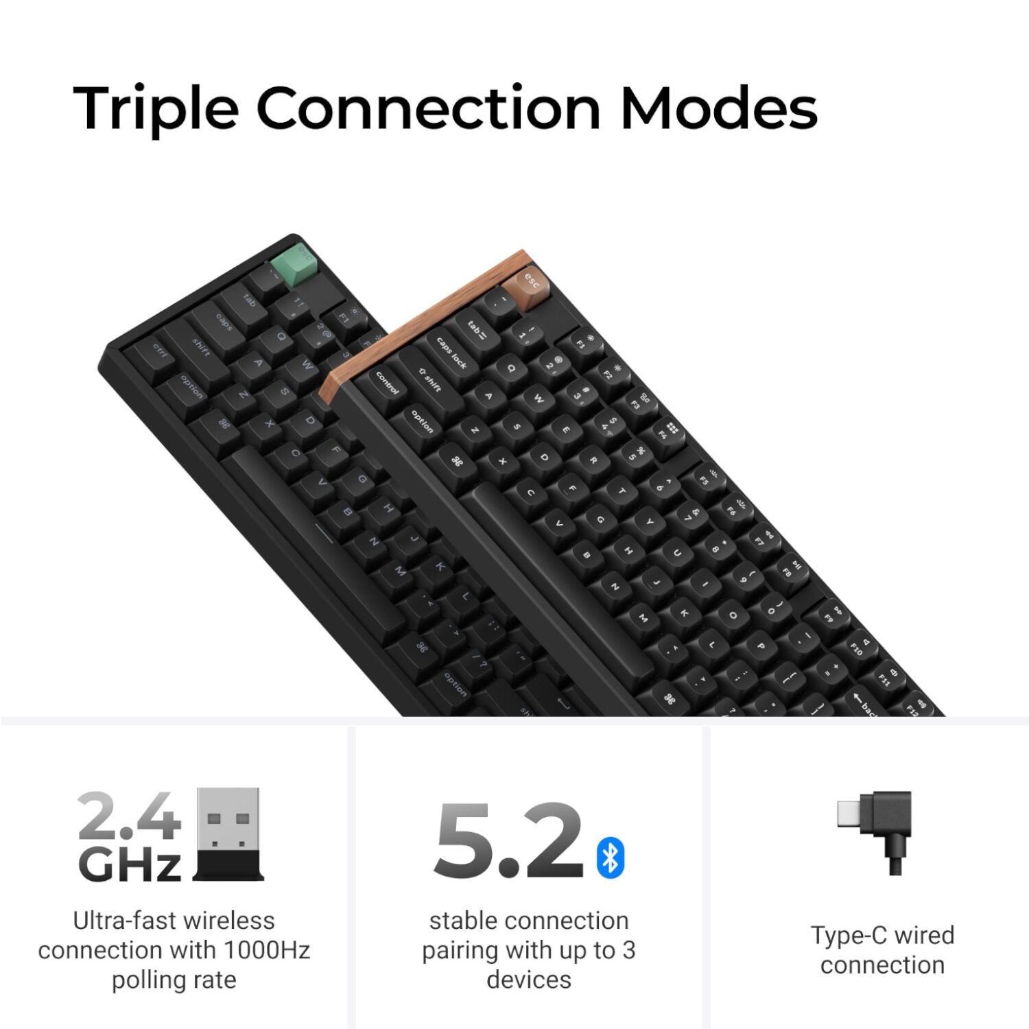 Keychron K10 HE 100% Wireless Magnetic Gaming Keyboard Nebula Switches - Black - Stellar Technologies