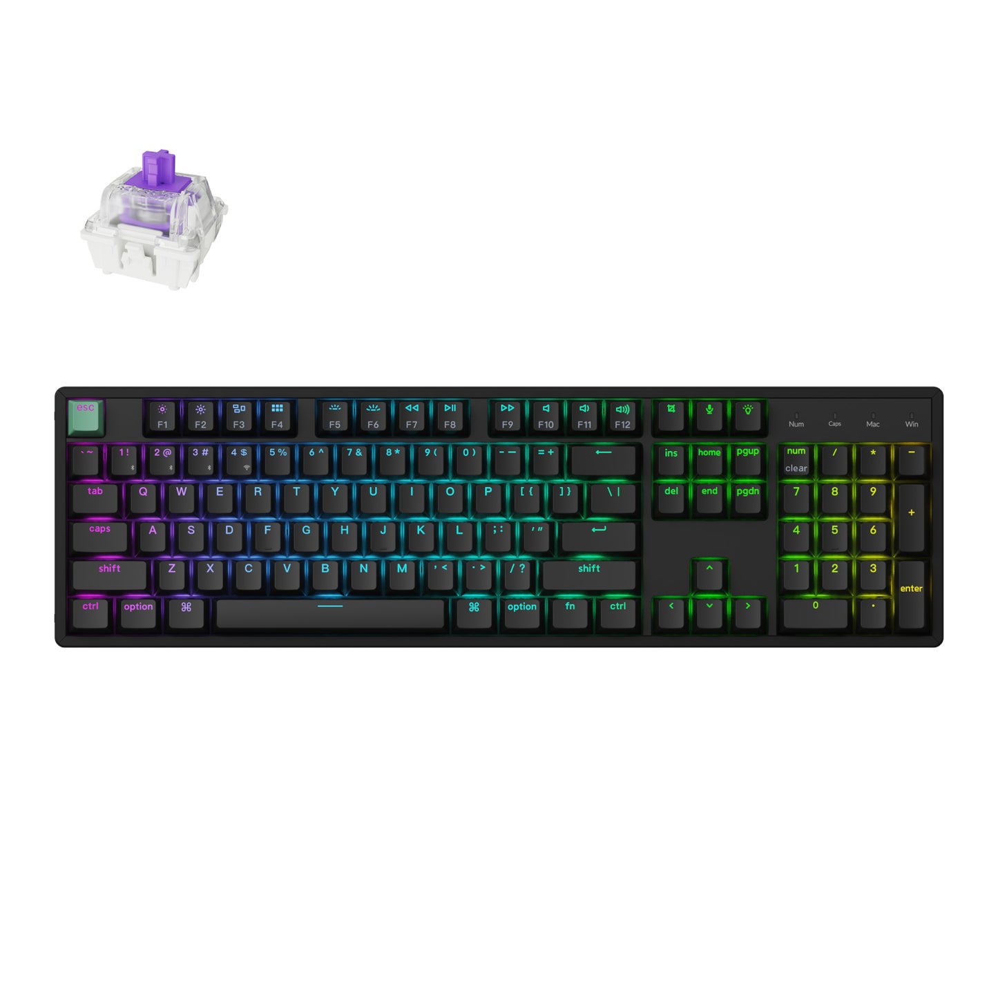 Keychron K10 HE Hot-Swap RGB Wireless Keyboard - Black - Stellar Technologies