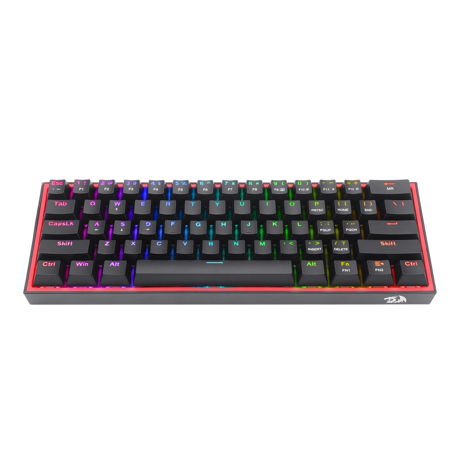 Redragon K616 FIZZ Pro 61-Key RGB Mechanical Gaming Keyboard - Black (60%, RGB, Wireless/Wired - Stellar Technologies