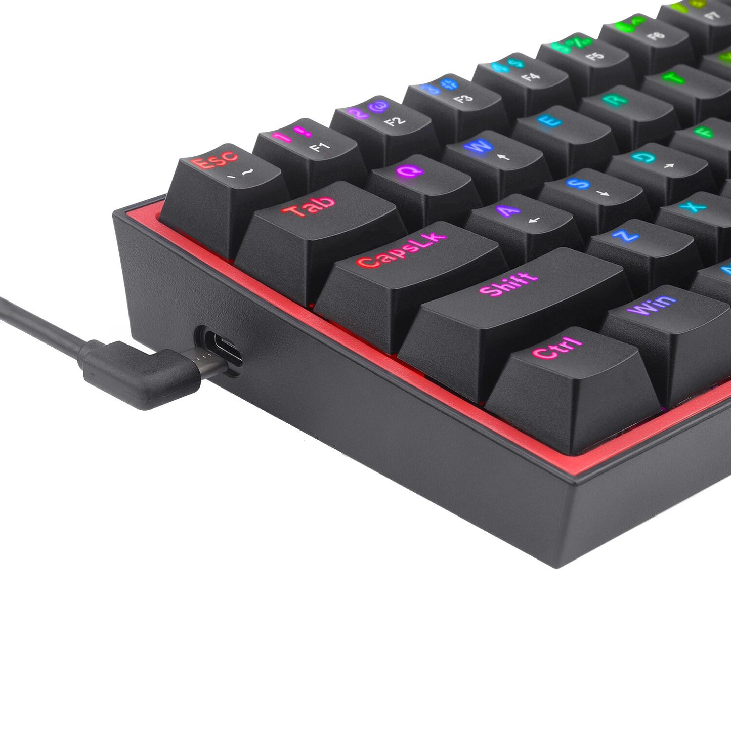 Redragon K616 FIZZ Pro 61-Key RGB Mechanical Gaming Keyboard - Black (60%, RGB, Wireless/Wired - Stellar Technologies
