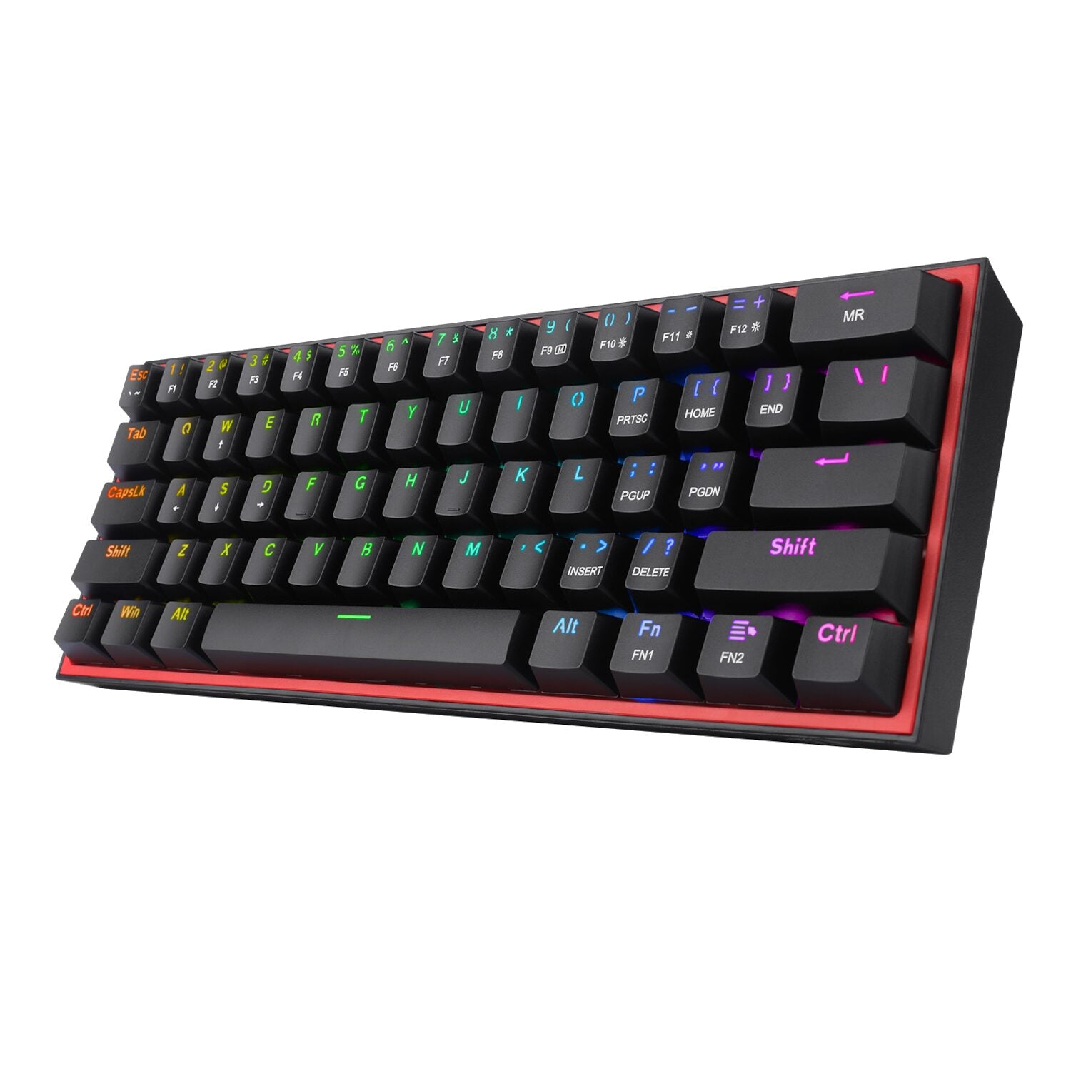 Redragon K616 FIZZ Pro 61-Key RGB Mechanical Gaming Keyboard - Black (60%, RGB, Wireless/Wired - Stellar Technologies