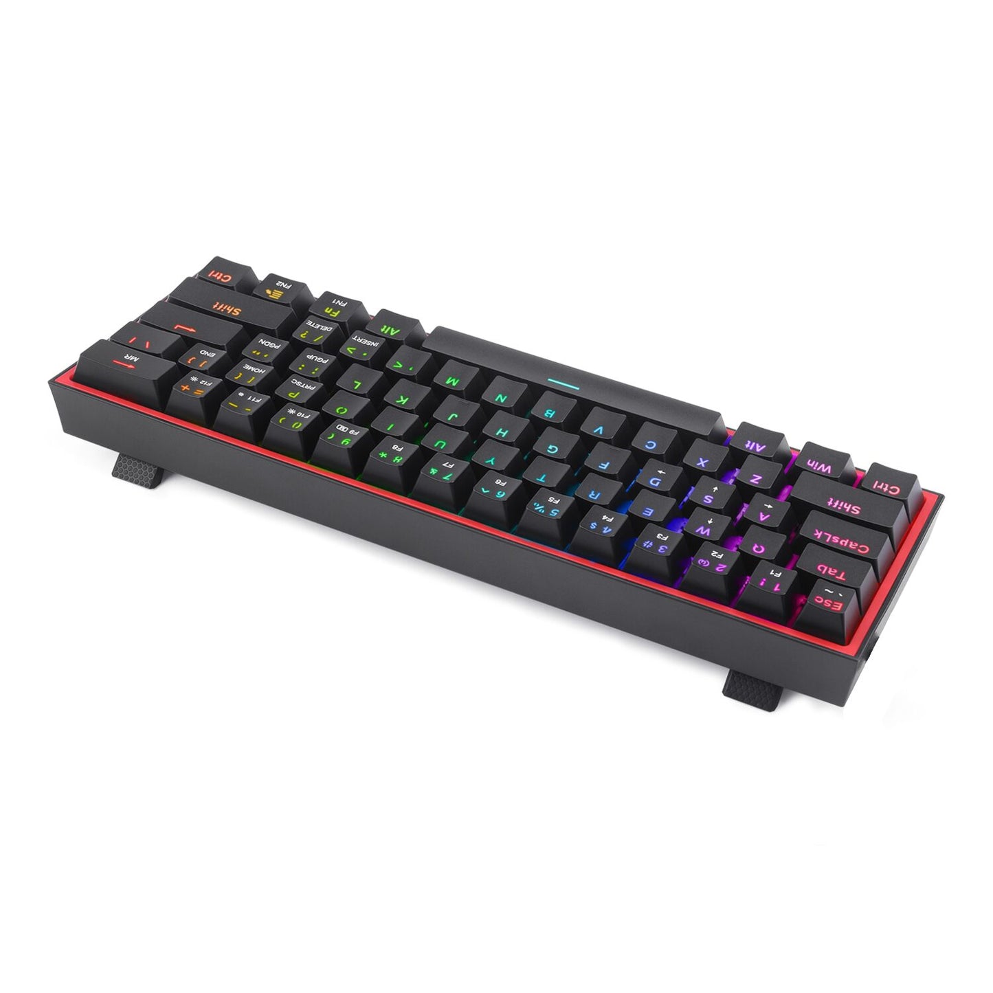 Redragon K616 FIZZ Pro 61-Key RGB Mechanical Gaming Keyboard - Black (60%, RGB, Wireless/Wired - Stellar Technologies