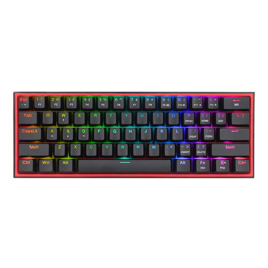 Redragon K616 FIZZ Pro 61-Key RGB Mechanical Gaming Keyboard - Black (60%, RGB, Wireless/Wired - Stellar Technologies