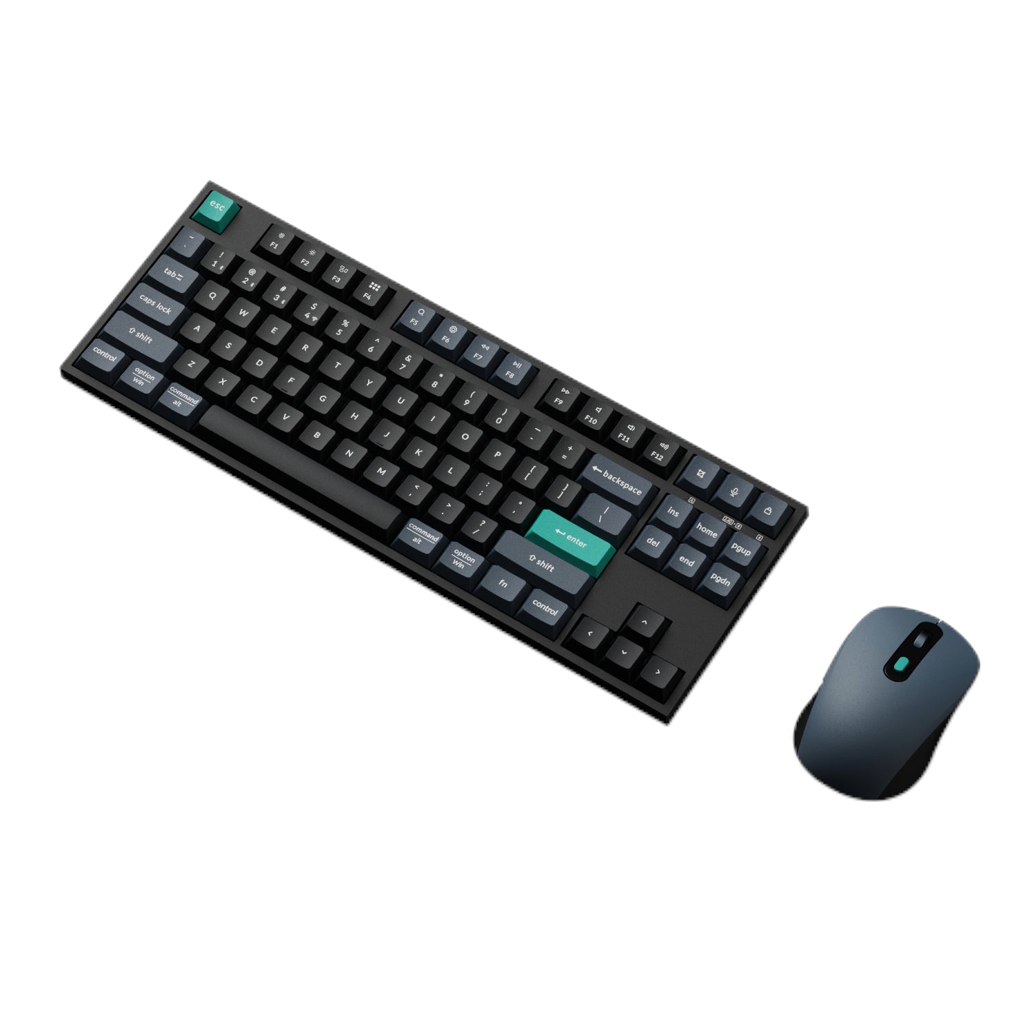 Keychron B33 80% TKL Wireless Keyboard and Mouse Combo - Black/Green - Stellar Technologies