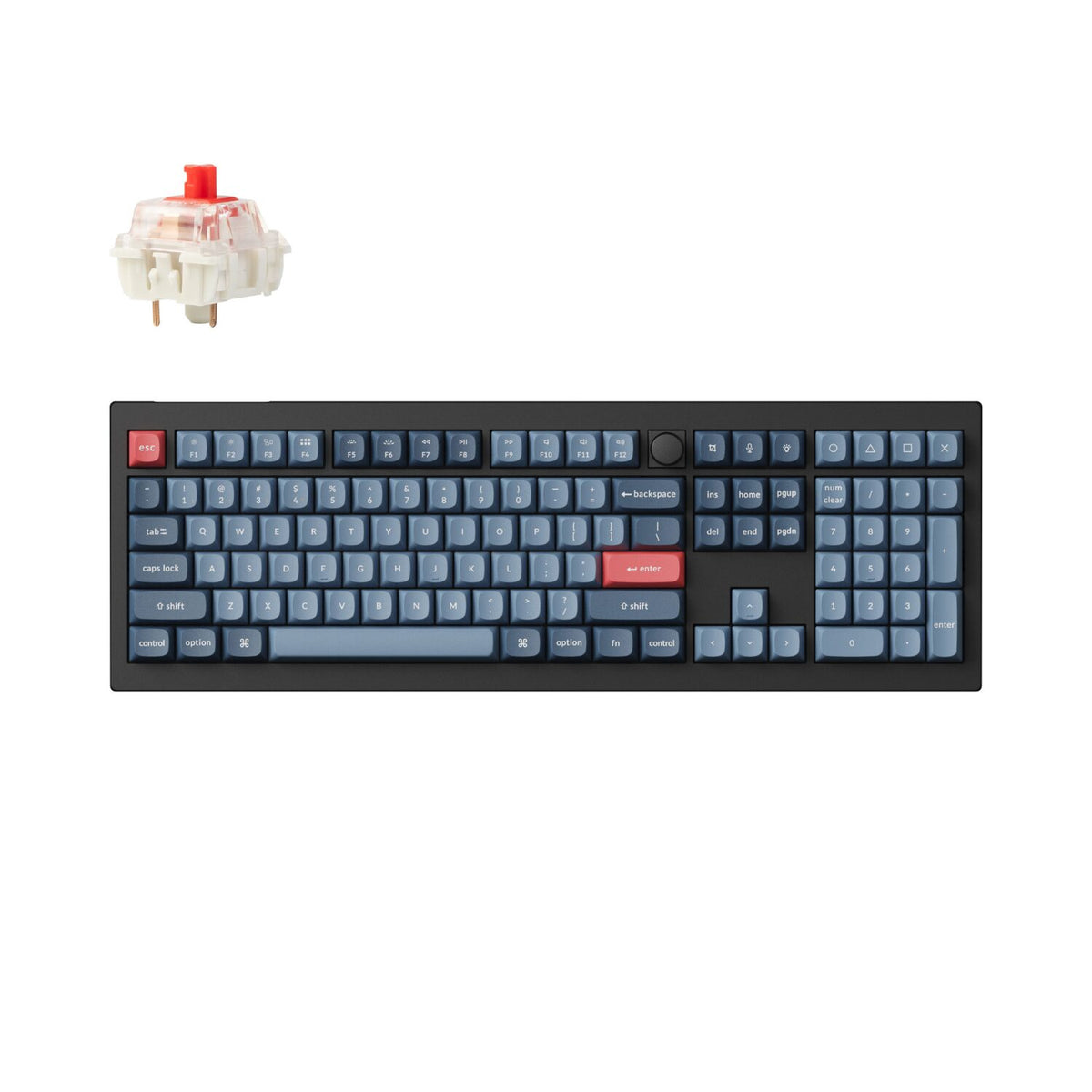 Keychron V6 Max Wireless Custom Keyboard - RED Switch - Stellar Technologies