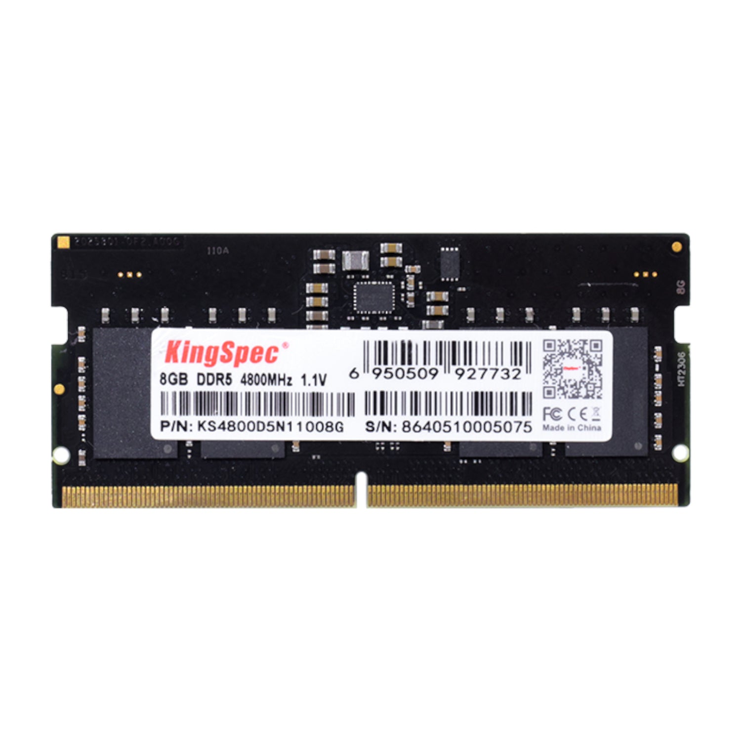 Kingspec 8GB 4800MHz DDR5 SODIMM Notebook Memory - Stellar Technologies