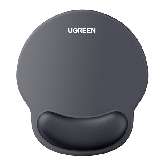 UGREEN LP668 Ergonomic Mousepad with Wrist Rest (220 x 245 mm) - Black - Stellar Technologies