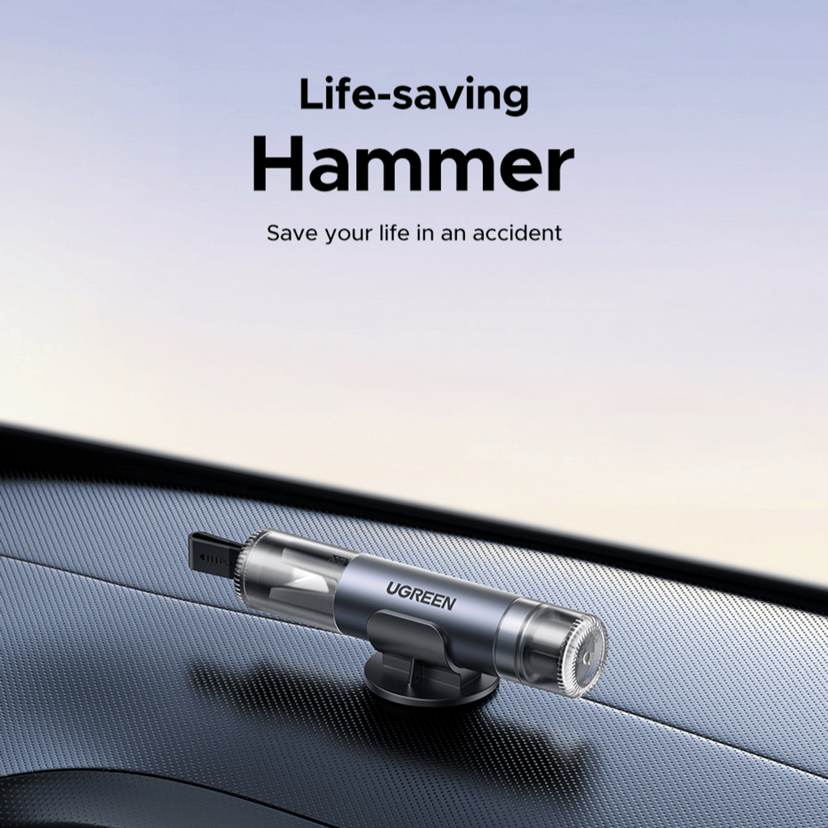 UGREEN 2-in-1 Car Window Breaker and Safety Belt Cutter - Stellar Technologies