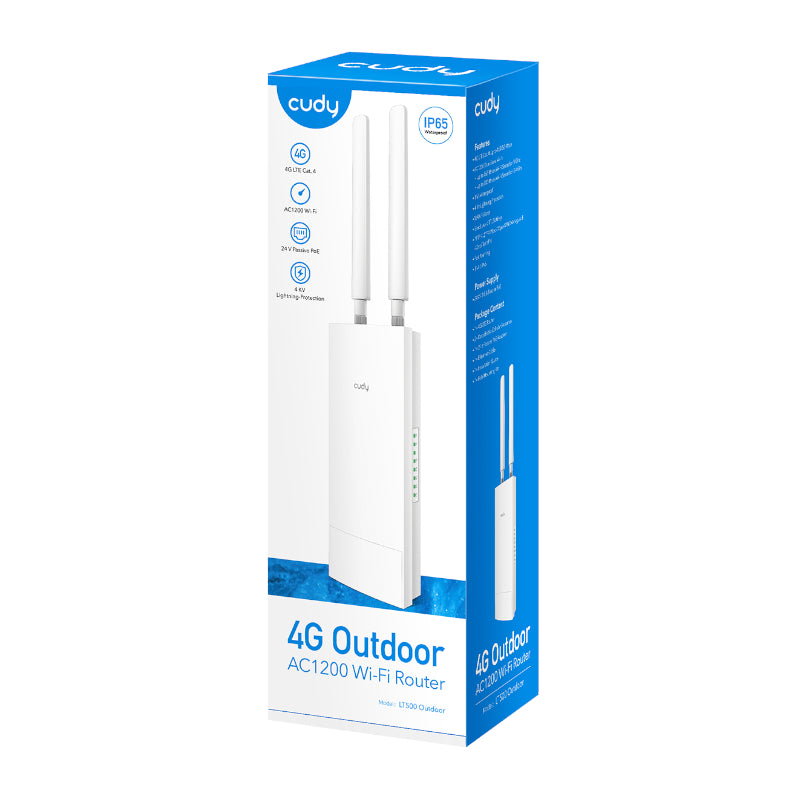Cudy AC1200 WiFi 4G LTE Cat4 Outdoor Router - Stellar Technologies