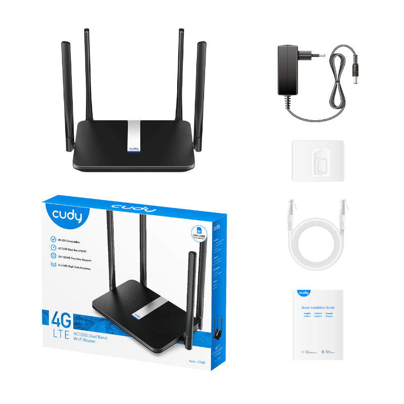 Cudy AC1200 WiFi 4G LTE Cat4 Router - Stellar Technologies
