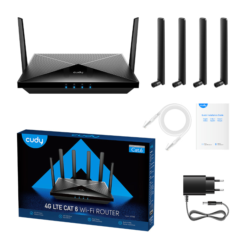 Cudy AC1200 WiFi 4G LTE Cat6 Gigabit Router - Stellar Technologies