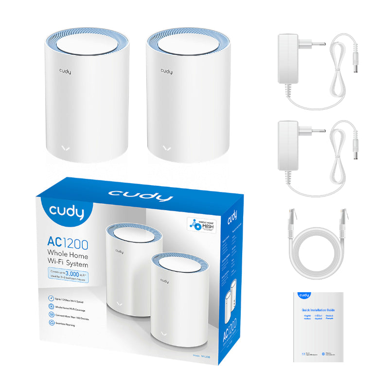 Cudy AC1200 Wi-Fi Mesh Kit 2 Pack - Stellar Technologies