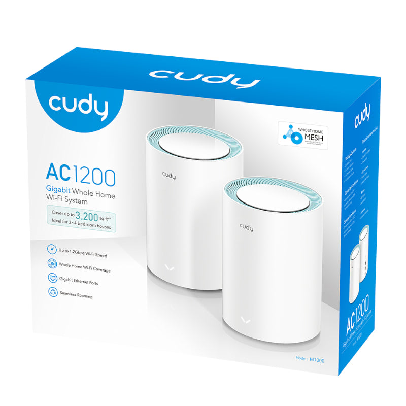Cudy AC1200 Wi-Fi Mesh Kit 2 Pack With Gigabit - Stellar Technologies