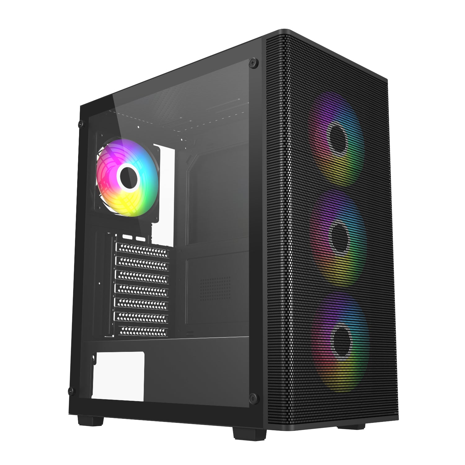FSP M220 ATX Mid Tower Gaming Chassis - Black - Stellar Technologies