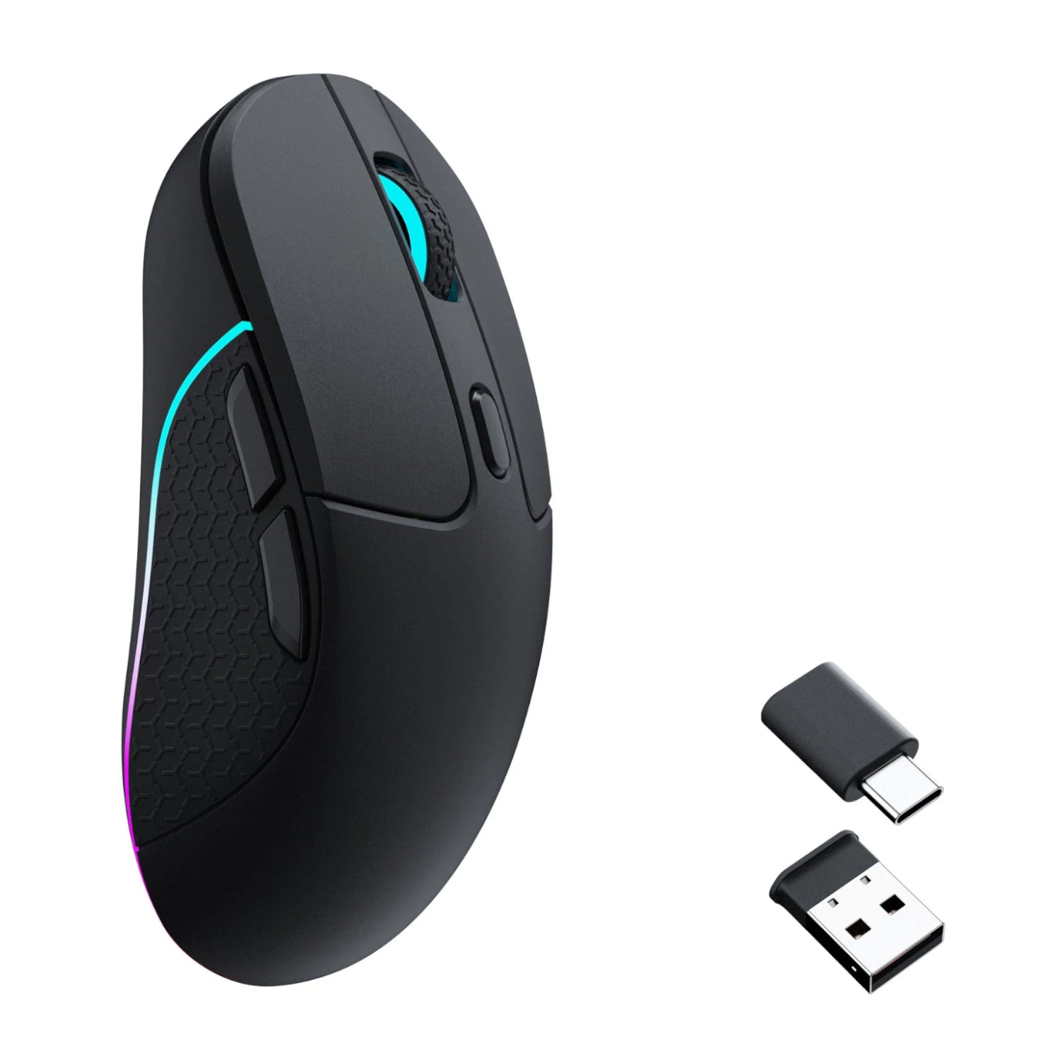 Keychron M3 RGB Wireless Optical Mouse - Black - Stellar Technologies