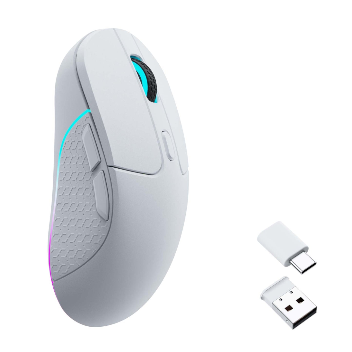 Keychron M3 RGB Wireless Optical Mouse - White - Stellar Technologies