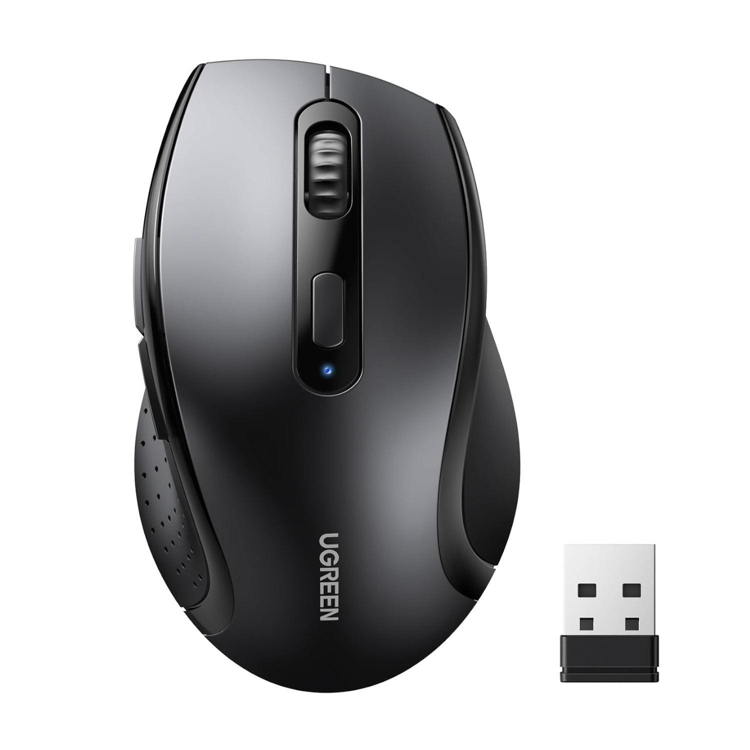 UGREEN M511 Ergonomic 2.4GHz Wireless Mouse - Black - Stellar Technologies