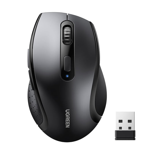 UGREEN M511 Ergonomic 2.4GHz Wireless Mouse - Black - Stellar Technologies