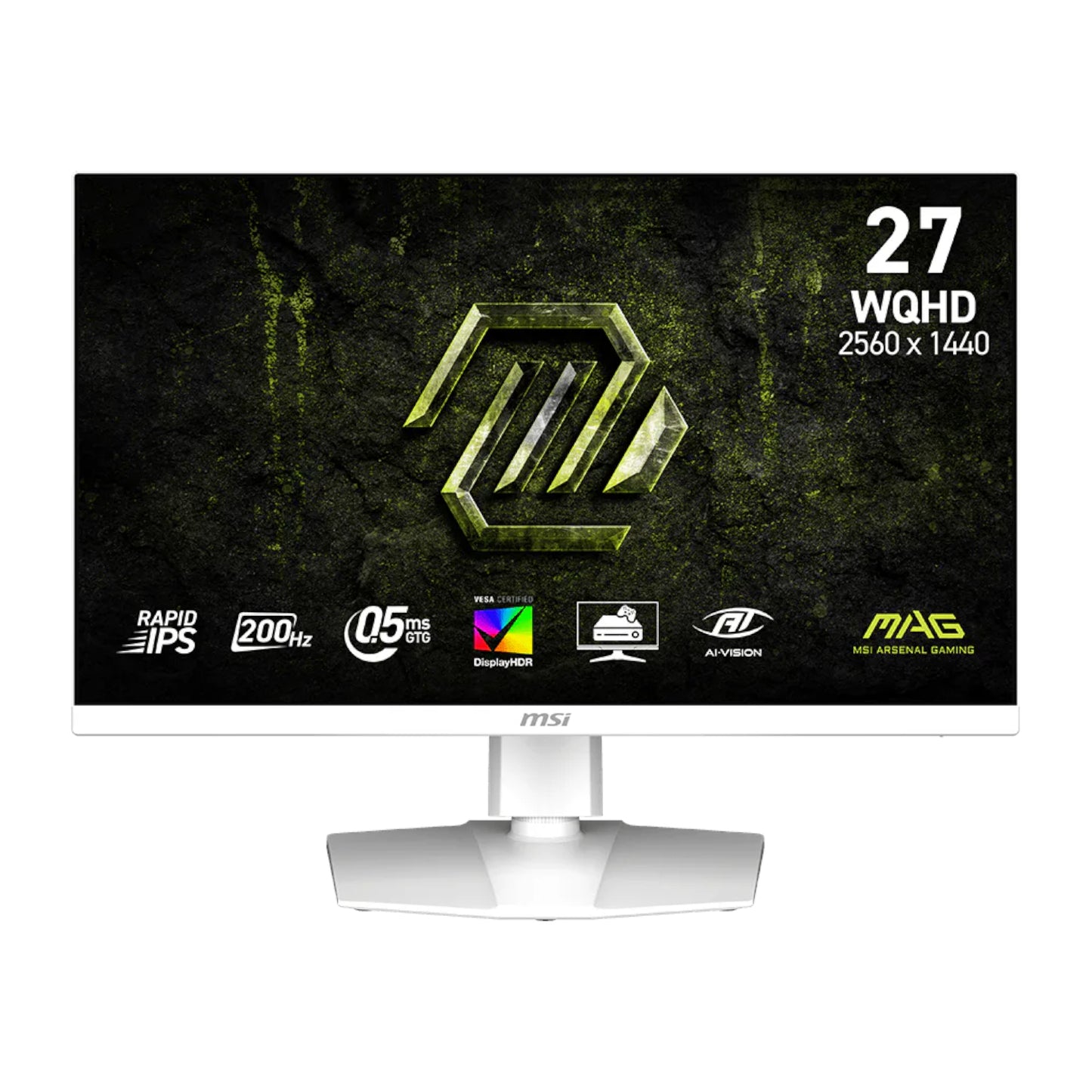 MSI MAG 274QRFW E20 27" WQHD 200Hz IPS Gaming Monitor - White - Stellar Technologies