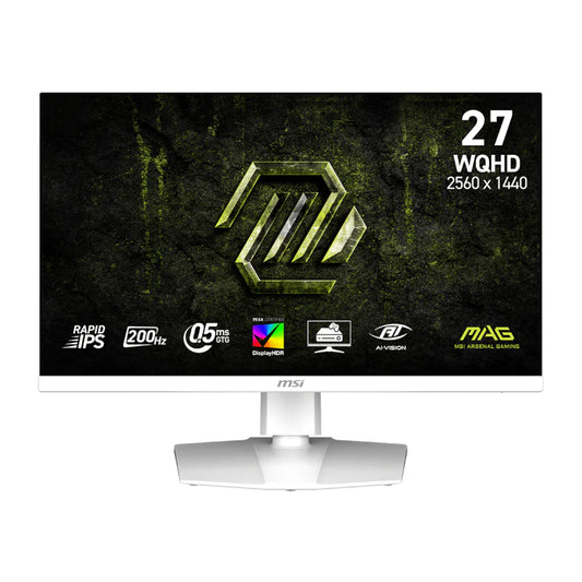 MSI MAG 274QRFW E20 27" WQHD 200Hz IPS Gaming Monitor - White - Stellar Technologies