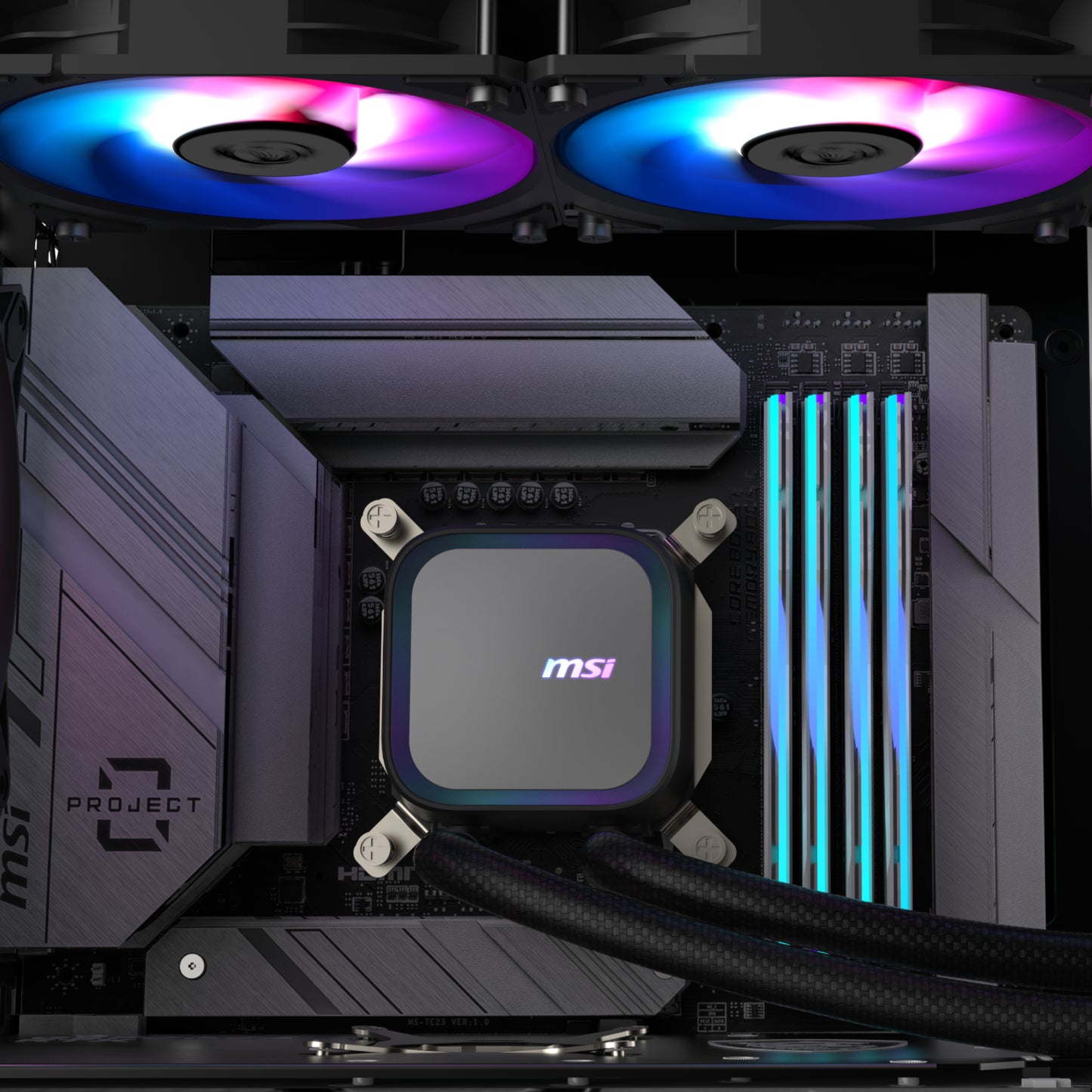 MSI MAG Coreliquid A13 240 AIO Liquid CPU Cooler - Black - Stellar Technologies