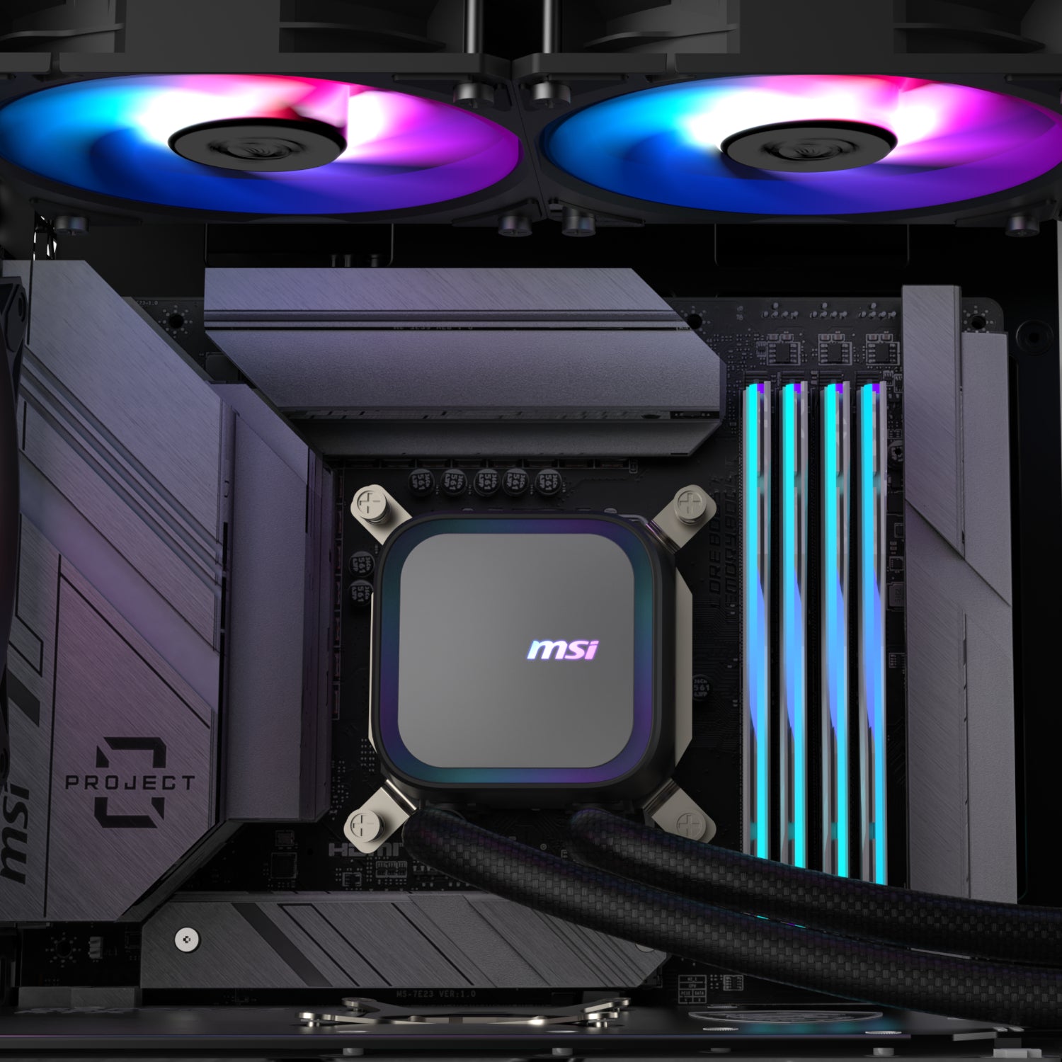 MSI MAG Coreliquid A13 240 AIO Liquid CPU Cooler - Black - Stellar Technologies