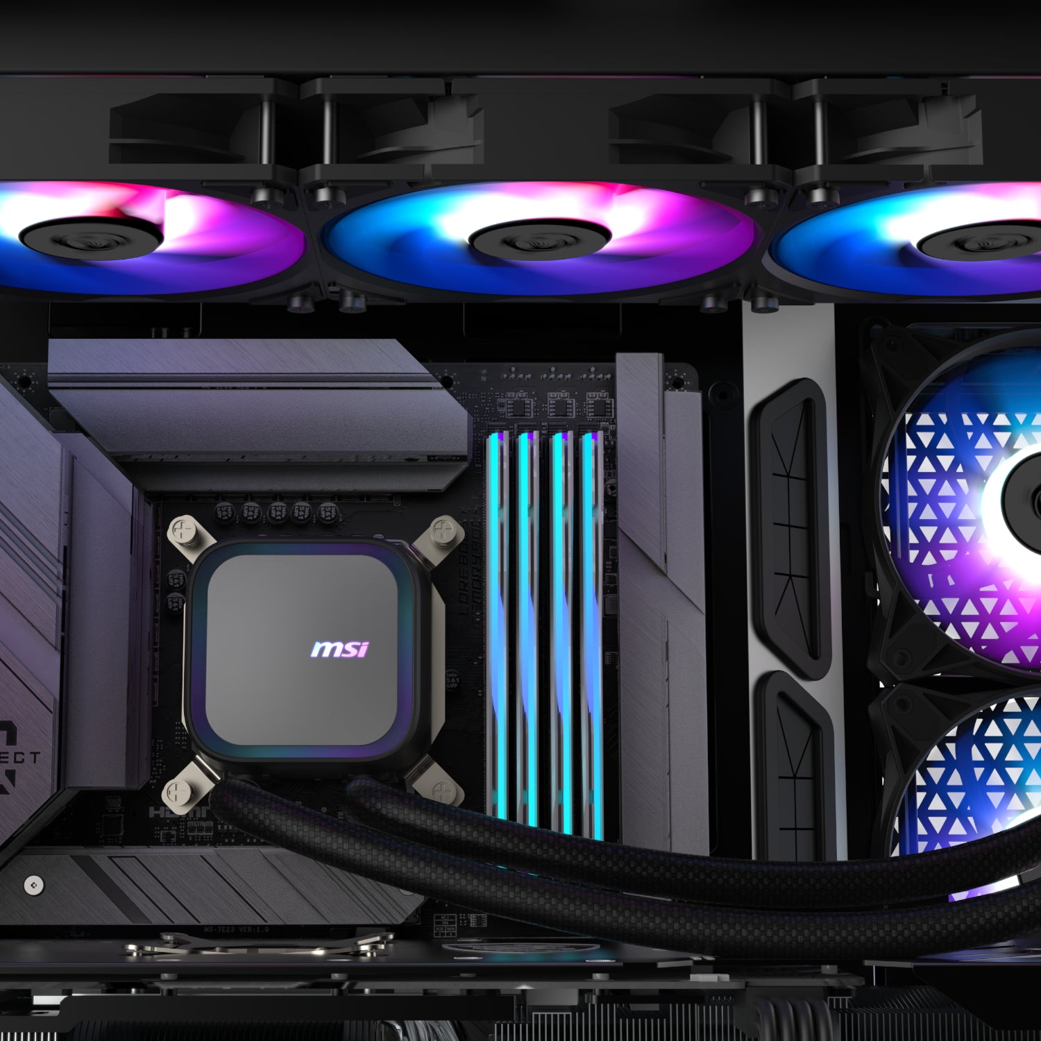 MSI MAG Coreliquid A13 360 AIO Liquid CPU Cooler - Black - Stellar Technologies