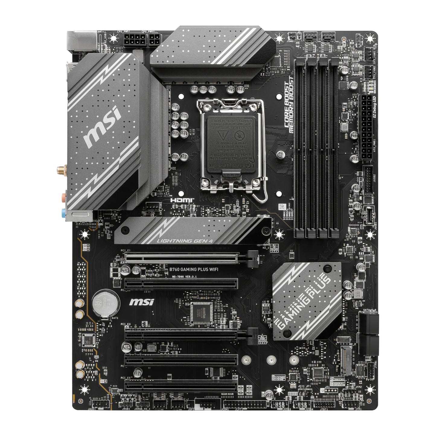 MSI B760 GAMING PLUS WIFI DDR5 LGA1700 ATX Motherboard - Stellar Technologies