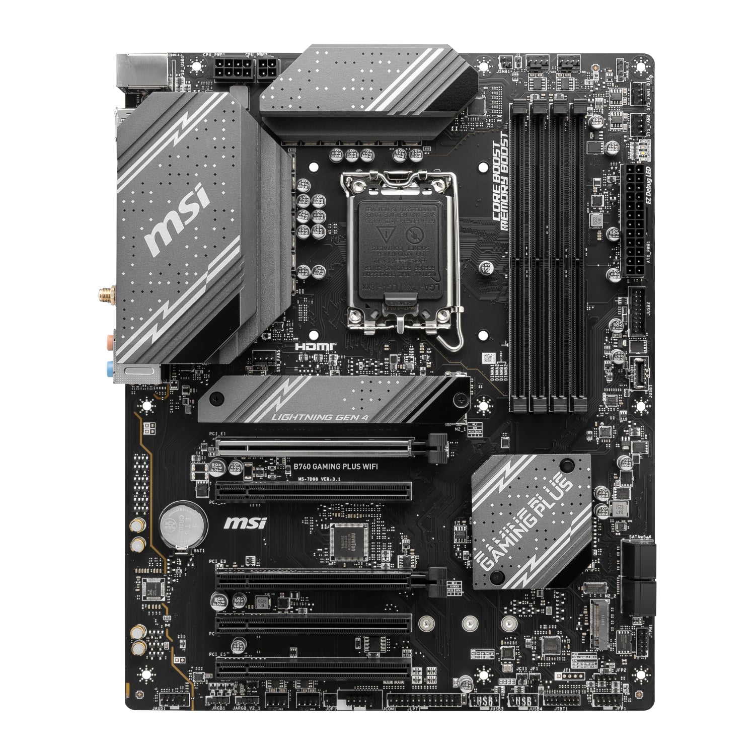 MSI B760 GAMING PLUS WIFI DDR5 LGA1700 ATX Motherboard - Stellar Technologies