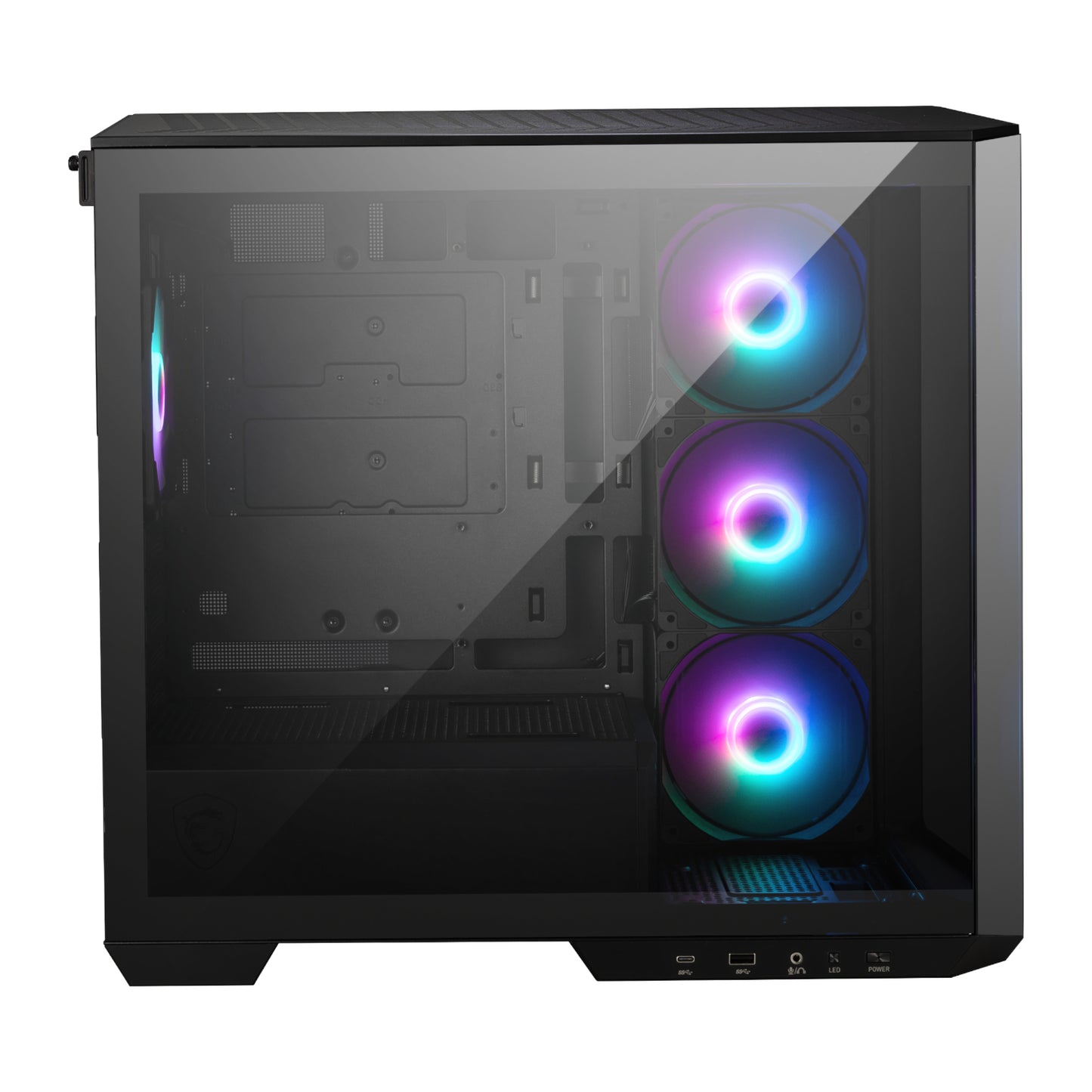 MSI MAG PANO M100R PZ M-ATX ARGB Gaming Chassis - Black - Stellar Technologies