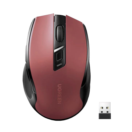 UGREEN MU006 2.4GHz Wireless Optical Mouse - Red - Stellar Technologies