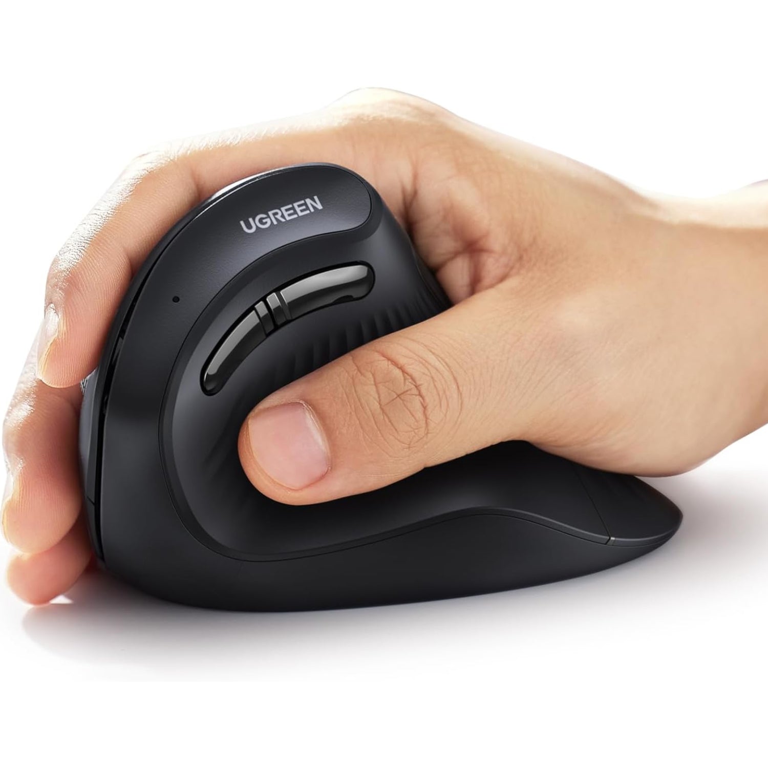UGREEN Multi-Mode Vertical Mouse Bluetooth and 2.4G Wireless-Black - Stellar Technologies