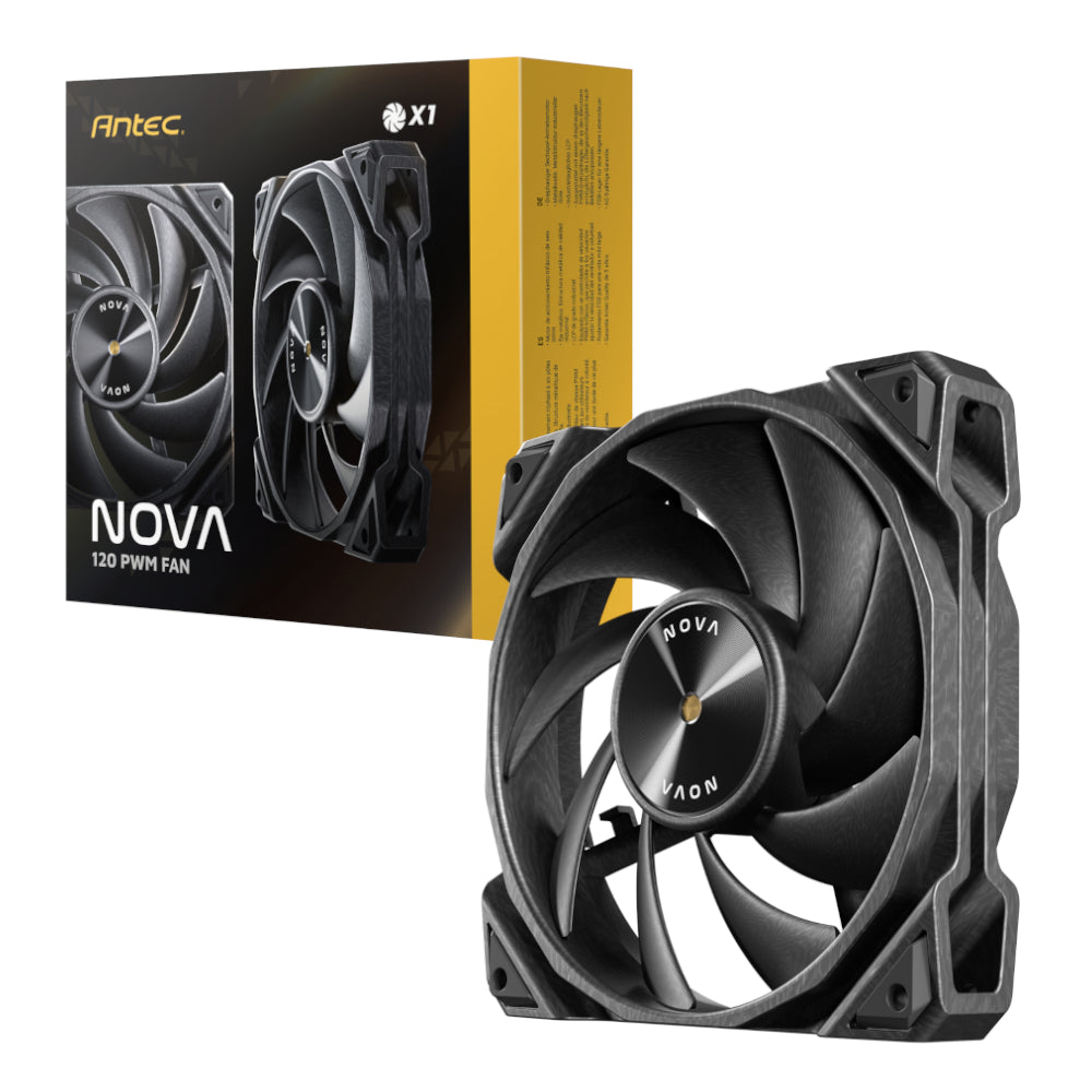 Antec NOVA 120 PWM Fan with Speed Controller - Black - Stellar Technologies
