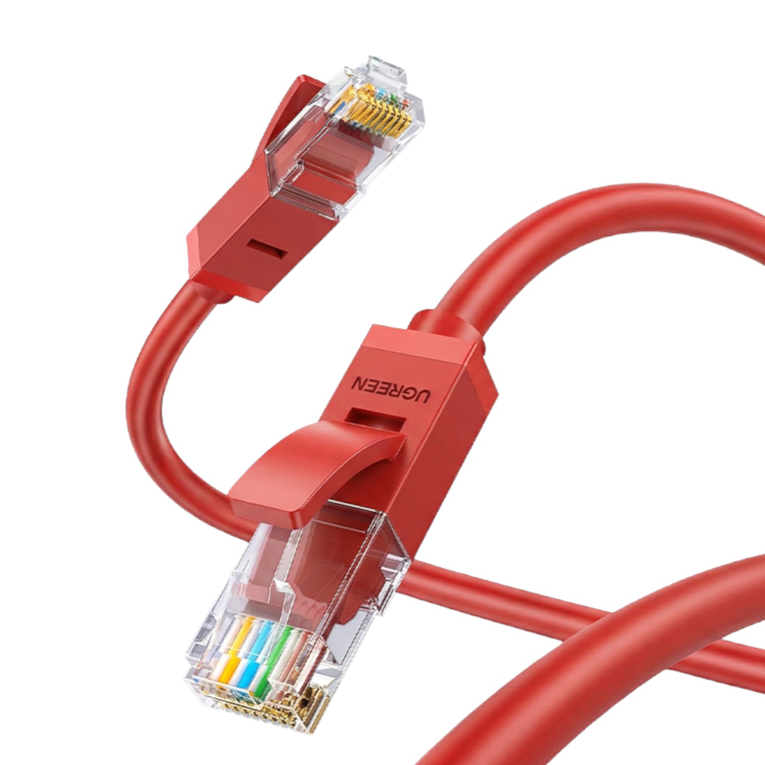 UGREEN RJ45 CAT6 Ethernet 0.5m LAN Network Cable -Red (1Gbps, 250MHz) - Stellar Technologies