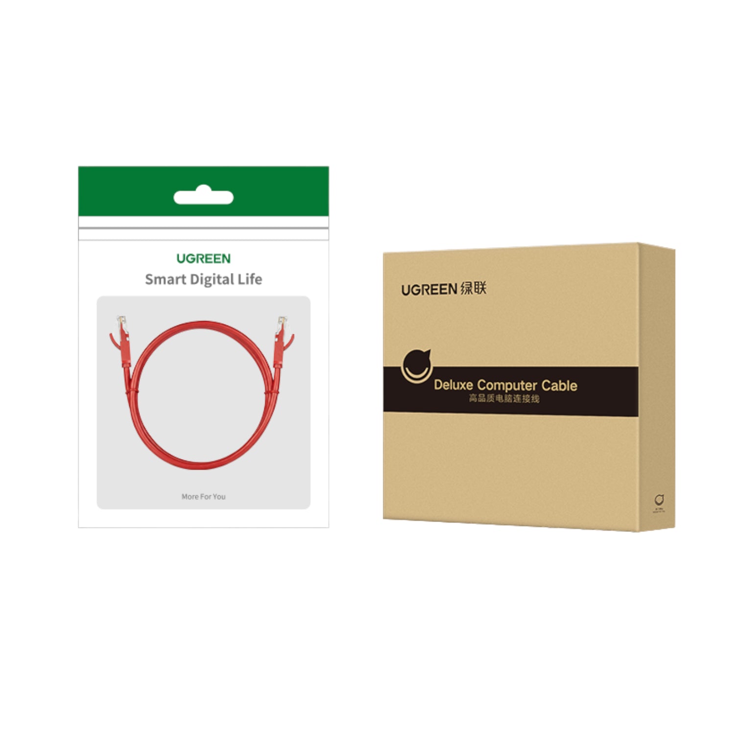 UGREEN RJ45 CAT6 Ethernet 0.5m LAN Network Cable -Red (1Gbps, 250MHz) - Stellar Technologies