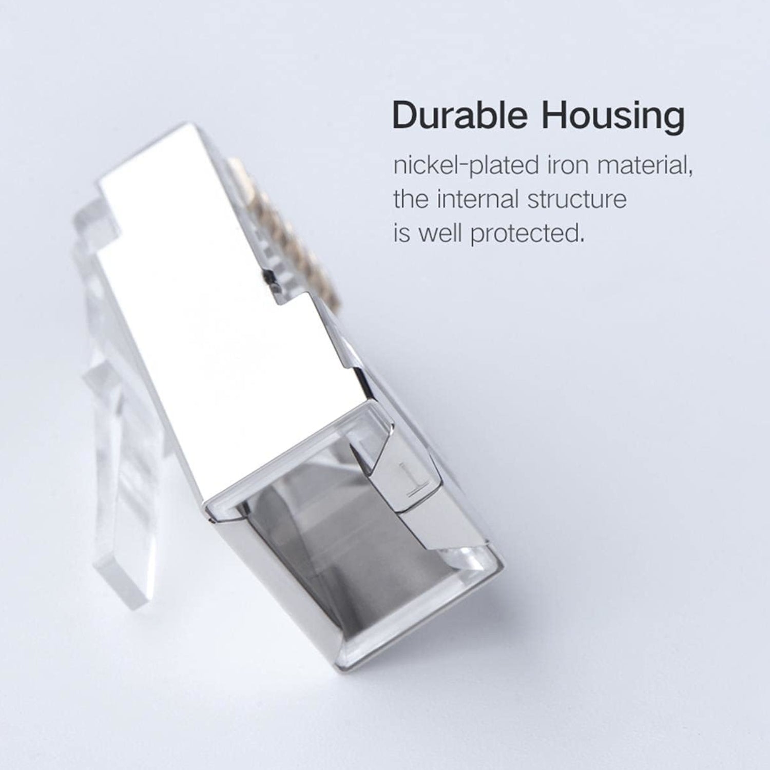 UGREEN NW111 RJ45 Cat6 Ethernet Network Head 100 Pack - Silver/Transparent - Stellar Technologies