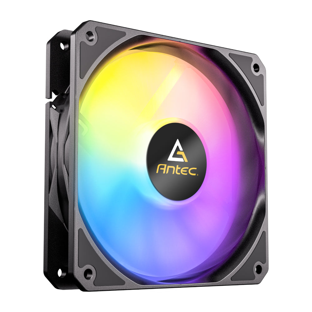 Antec P12 PWM 120mm ARGB Reverse Case Fan - Black - Stellar Technologies