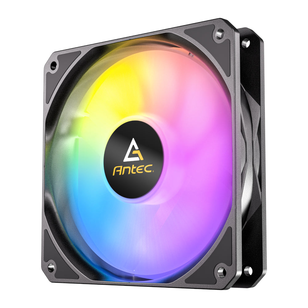Antec P12 PWM 120mm ARGB Reverse Case Fan - Black - Stellar Technologies