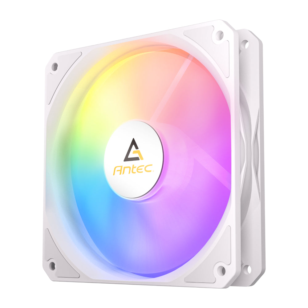 Antec P12 PWM 120mm ARGB Reverse Case Fan - White - Stellar Technologies