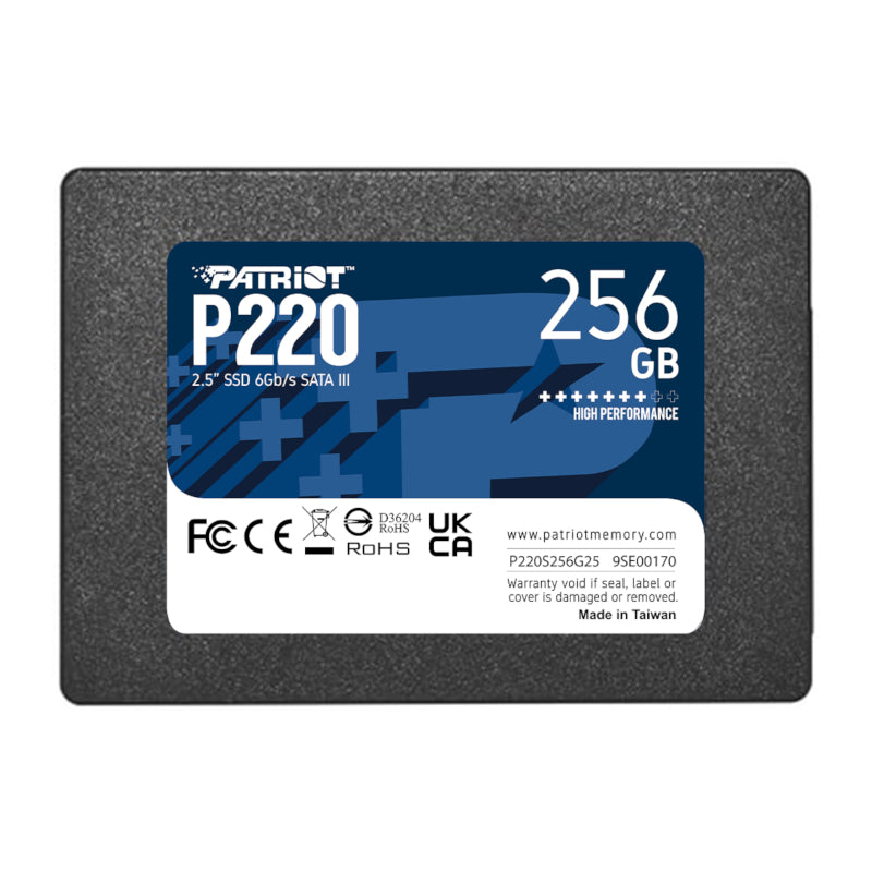 Patriot P220 256GB 2.5" SSD - Stellar Technologies