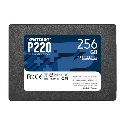 Patriot P220 256GB 2.5" SSD - Stellar Technologies