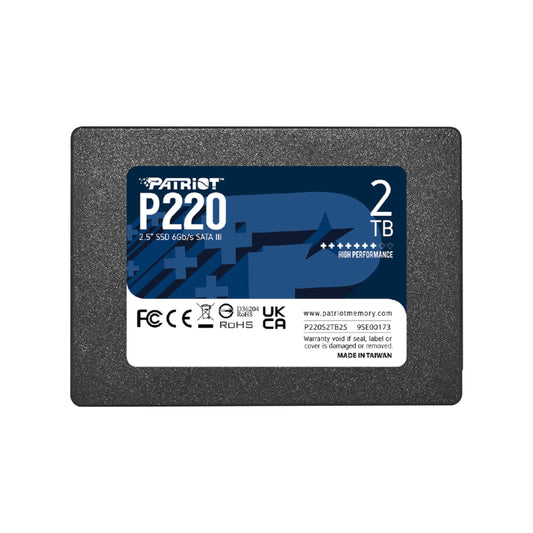 Patriot P220 2TB 2.5" SSD - Stellar Technologies