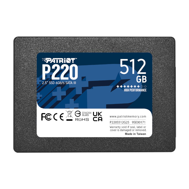 Patriot P220 512GB 2.5" SSD - Stellar Technologies