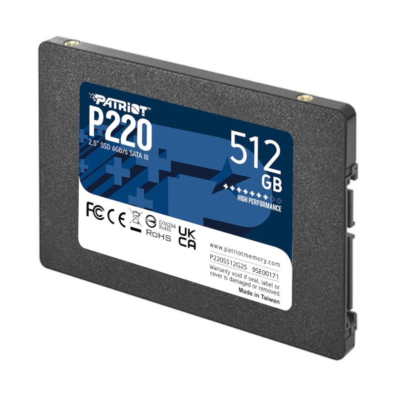 Patriot P220 512GB 2.5" SSD - Stellar Technologies
