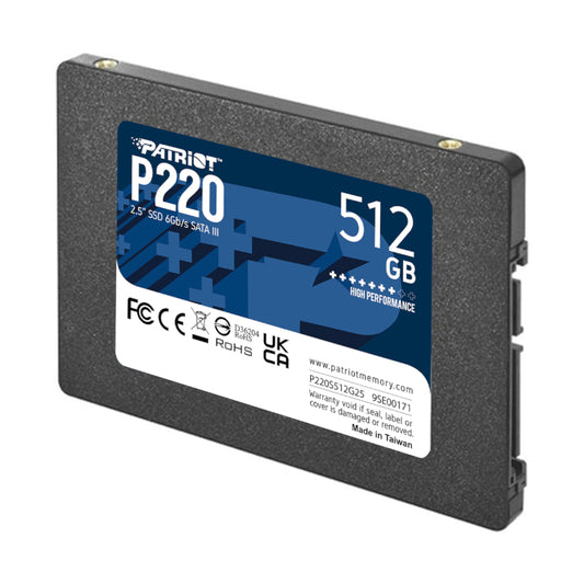 Patriot P220 512GB 2.5" SSD - Stellar Technologies