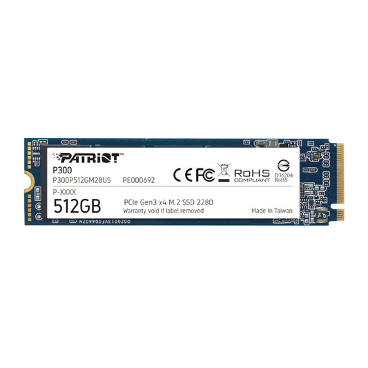 Patriot P300 512GB M.2 PCIe NVMe SSD - Stellar Technologies