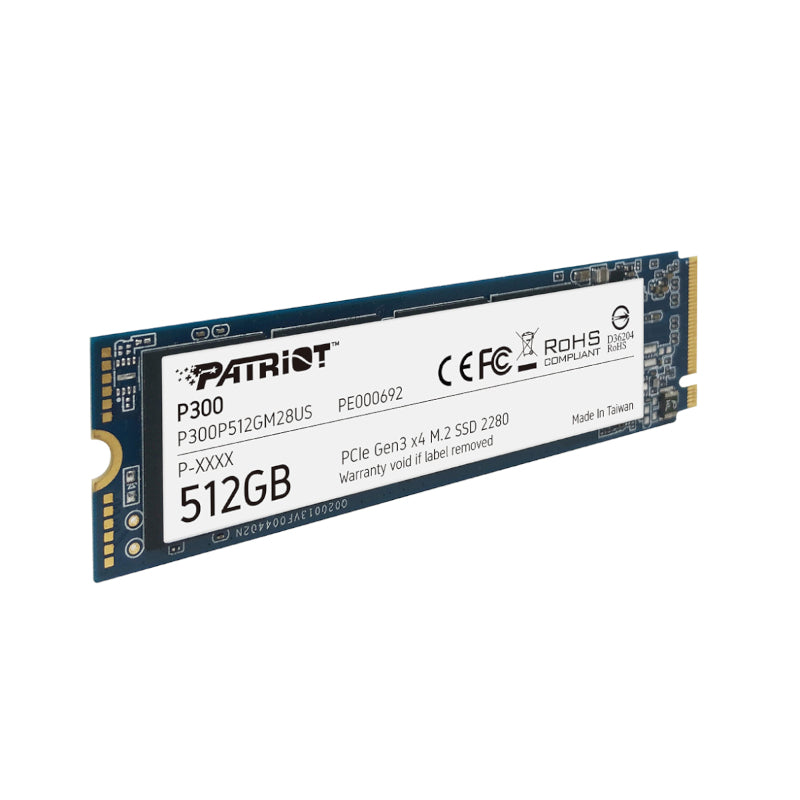 Patriot P300 512GB M.2 PCIe NVMe SSD - Stellar Technologies