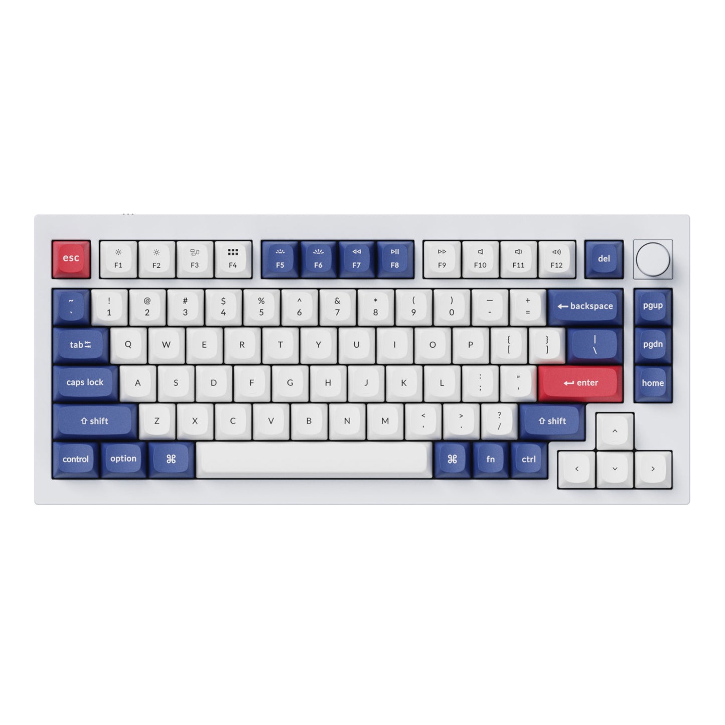 Keychron Double-Shot PBT OSA Keycap Set - Blue and White - Stellar Technologies