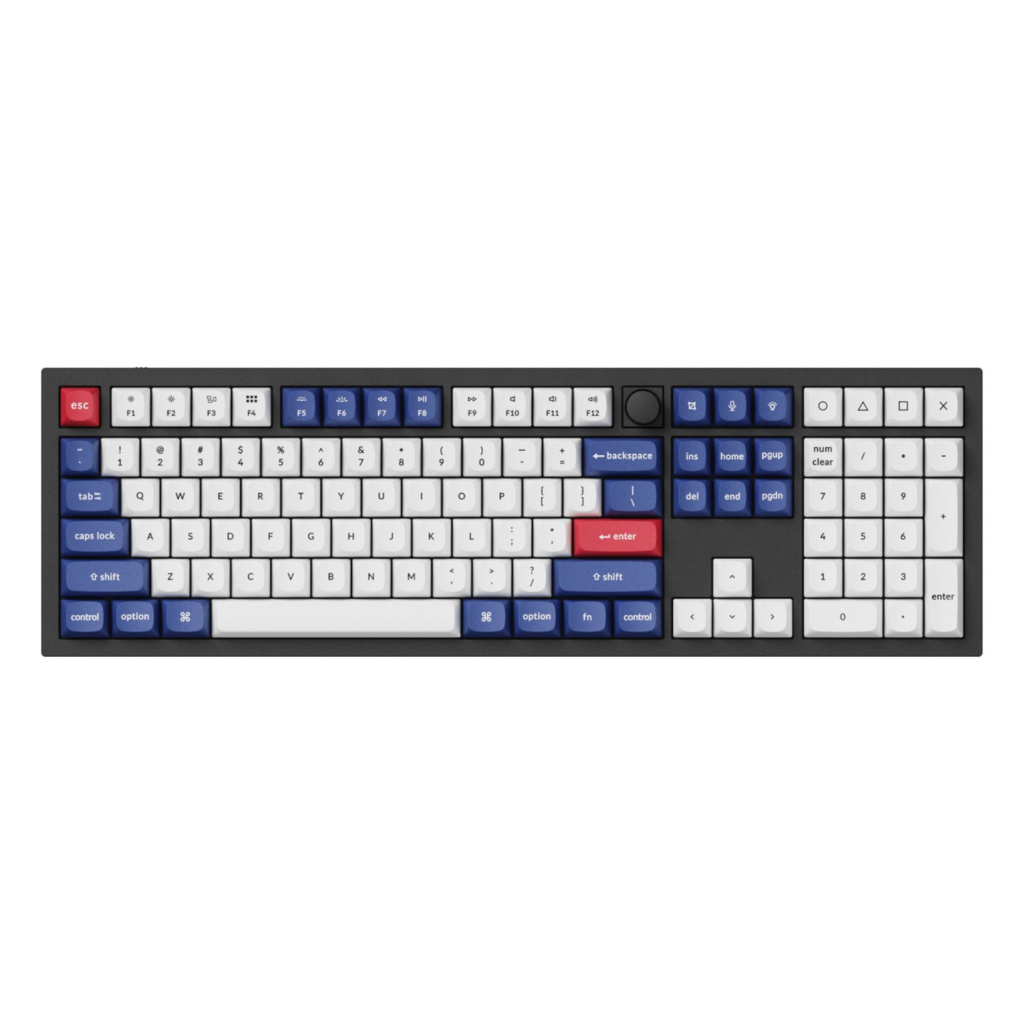 Keychron Double-Shot PBT OSA Keycap Set - Blue and White - Stellar Technologies