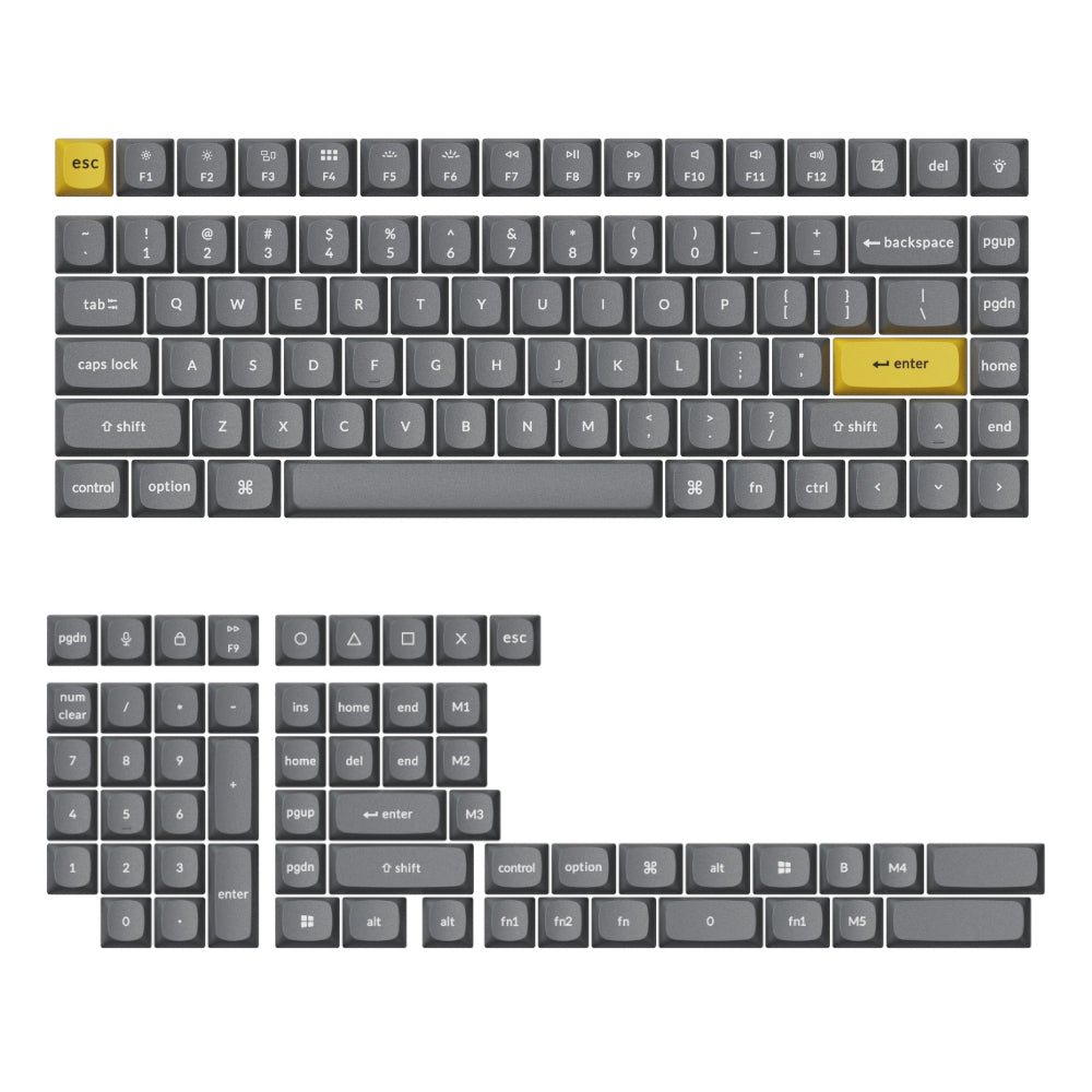 Keychron Double Shot PBT OSA Full Keycap Set - Dark Grey - Stellar Technologies